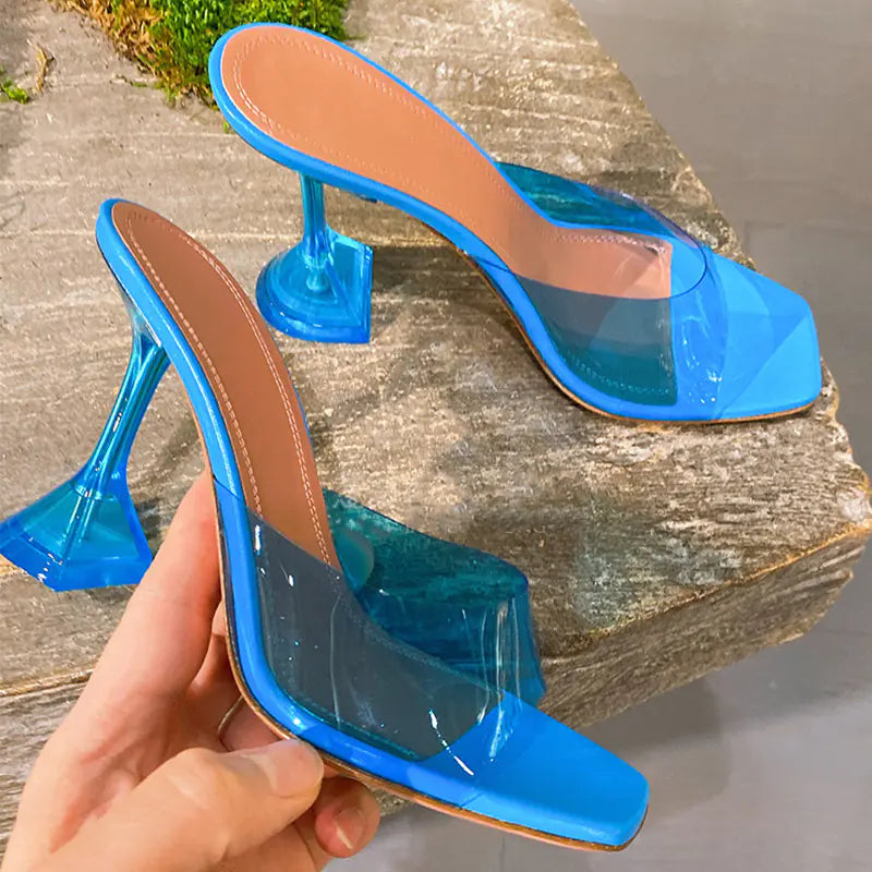 Transparent Crystal Slippers for Women - Summer Wear
