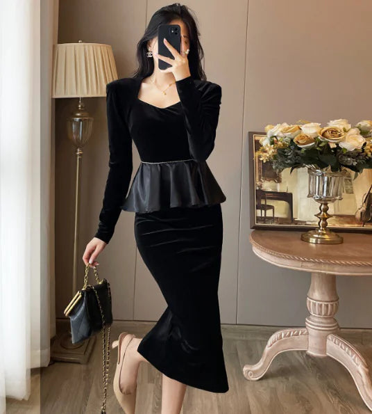 Off-Shoulder Dress, Evening Gown, Plus Size Dress