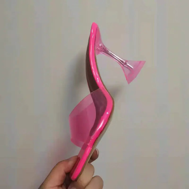 Transparent Crystal Slippers for Women - Summer Wear