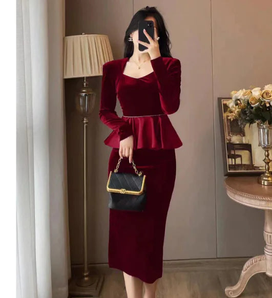 Off-Shoulder Dress, Evening Gown, Plus Size Dress
