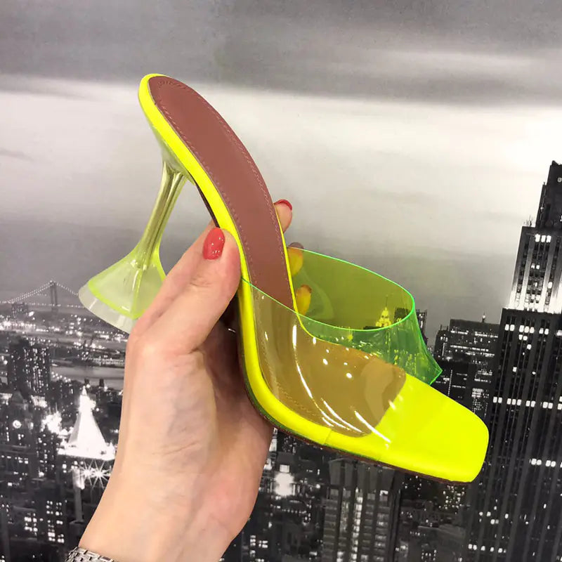Transparent Crystal Slippers for Women - Summer Wear