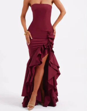 DORI Dress - Off-Shoulder Asymmetrical Elegant Gown